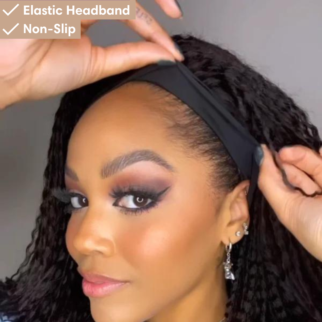 Deep Wave Wig (With 2 Free Headbands)