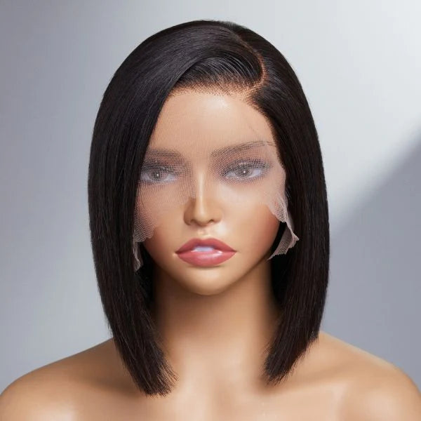 Super Natural Side Part Bob Lace Wig
