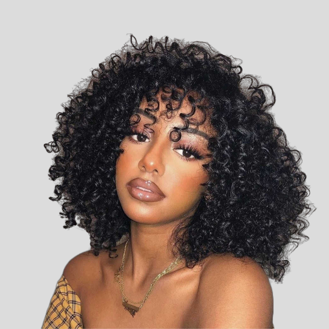 Water Wave With Bangs Lace Wig
