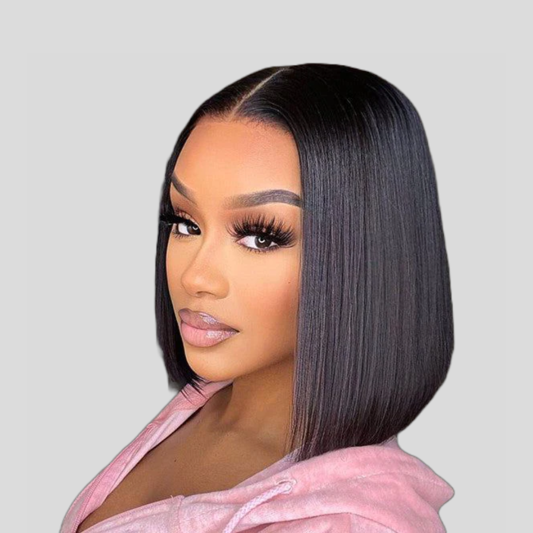 Blunt cut bob on sale lace wig
