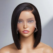 Super Natural Side Part Bob Lace Wig